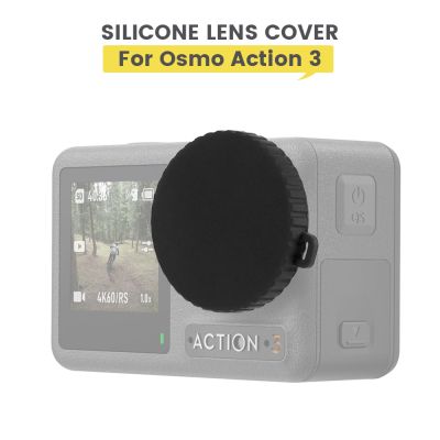ฝาปิดเลนส์ป้องกันตัวเครื่องฟิล์มป้องกันเคสหน้าจอซิลิโคนสำหรับ DJI Osmo Action 3อุปกรณ์เสริมกล้อง