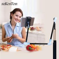 4 to 12 inch Tablet Stand Holder For iPad iPhone Xiaomi PC Tablet Phone Bracket 360 Degree Desktop Long Arm Support Mount