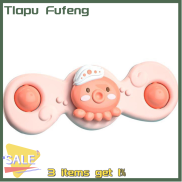 Tlapu bé quay đồ chơi nhà tắm bé trai trẻ em tắm Sucker Spinner núm hút