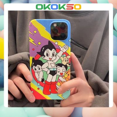 [OKOKSO] ใหม่ เคสโทรศัพท์มือถือคู่รัก แบบไม้นิ่ม กันกระแทก ลายการ์ตูนเด็กผู้ชาย Astro Boy สีรุ้ง สําหรับ OPPO Reno9 Reno8 Reno7pro reno6 7z 8T 5 R17 A72 A53 A9 2023 F11 A31 F9 A15 A3S A78 A77Findx5pro