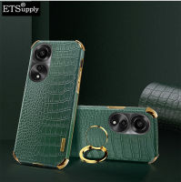 A78เคสโทรศัพท์ OPPO ฝาครอบ4G แบบนิ่มรูปจระเข้มีขาตั้งการหมุน360องศา OPPO รถยนต์ A78 4G HP เคส4G