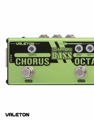 Valeton  Dapper Bass Effect Pedal เอฟเฟคกีตาร์เบส เอฟเฟคเบส มีเอฟเฟคหัวแอมป์, เอฟเฟค Chorus, Tuner พร้อมช่องต่อ DI , Send/Return + ฟรีอแดปเตอร์ 9V