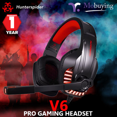 หูฟัง Hunter Spider V6 Pro Gaming Headset หูฟังเกมมิ่ง หูฟังเล่นเกม GamingGear