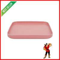 จานเหลี่ยม PORCELAIN 10 นิ้ว KECH SOLID PINKPORCELAIN SQUARE-SHAPED PLATE KECH 10IN SOLID PINK **คุณภาพดี**