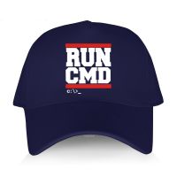 RM4T 【In stock】Baseball Caps hat black men Baseball Caps RUN CMD unisex teens cotton snapback cap