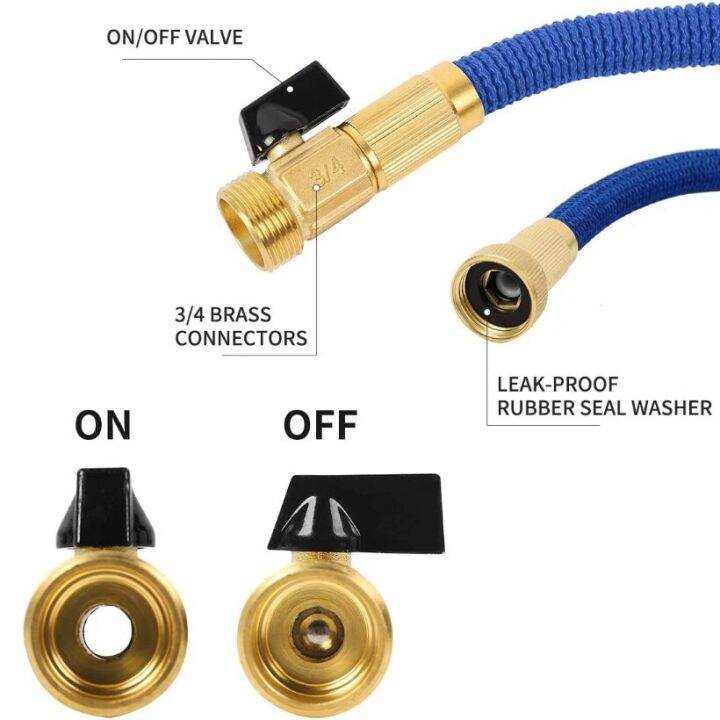 ท่อน้ำยางเก้าอี้พับสามชั้นท่อ-telescopic-วิเศษสำหรับล้างน้ำรถแรงดันสูงในสวนทำสวนใช้ในครัวเรือน