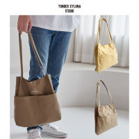 2022 Spring Summer Season New Canvas Tote Bag Dual Strap Shoulder Bag Daily Gym Bag Casual Satchel Yellow Brown Magnetic Hasp