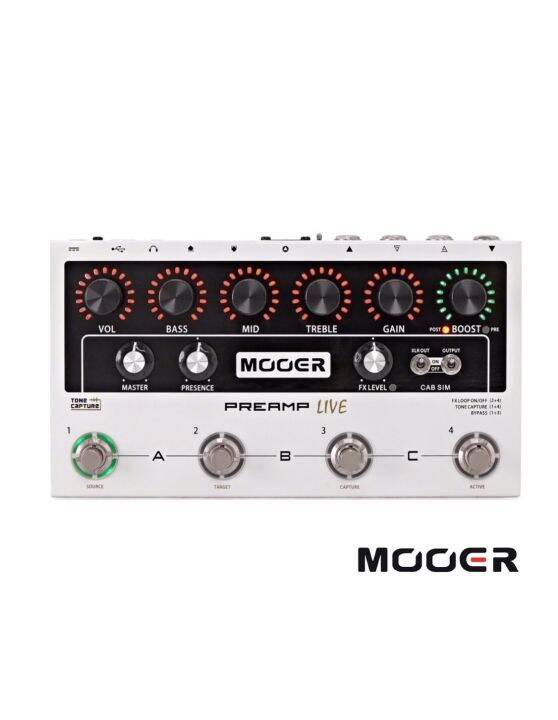 Mooer Micro Preamp Live ปรีแอมป์ มีเสียงปรีแอมป์ 50 แบบ / Cab Sim 30