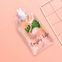 1Pc Cute Cartoon Transparent Hot Water Bottle Warm Belly Treasure Hand Warmer Filled Mini Explosion-proof Portable Hot Water Bag