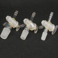 【Free-delivery】 Toseef 14/23 19/26 24/29 29/32 Joint T Type Adapter Three-Way Glass Stopcock Lab Ware