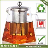 Stovetop Safe Glass Teapot with Infuser, 750 ml Borosilicate Pot for Loose Tea