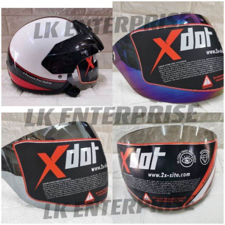 Exclusive VISOR HELMET HALF CUT ( SGV / XDOT ) VISOR CRUISER TINTED