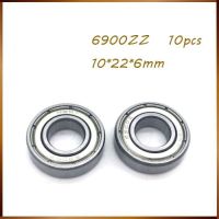 Free shipping 10PCS  6900ZZ 10*22*6 mm 6900 zz  bearings thin wall deep groove ball bearings 6900 zz Chrome Steel bearing Axles  Bearings Seals