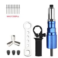 Electric Rivet Gun 2.4mm-4.8mm Rivet Nut Gun Bit Adapter Cordless Riveting Tool Insert Nut Pull Riveting Power Tool Accessories