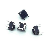 100 Pcs Tactile Switch Tact 6 X 6 X 5 Mm 4-pin Dip-micros Top Copper Power Switch Button Vertical Free Shipping