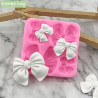 【CW】☇  NewArrive 1pcs Knot Bow Molds Soft Silicone Fondant Resin Mould Decoration Pastry Baking Accessories Tools