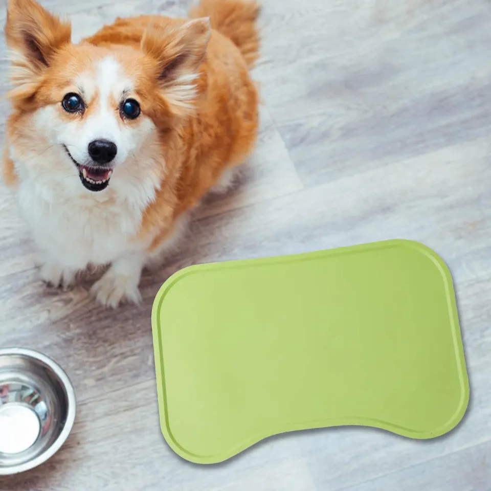 Pet Dog Food Mat Feeding Mat, Cat Placemat Water Fountain Mat, Dish Tray  Pad