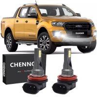 หลอดไฟตัดหมอกสีขาวสําหรับ ford Ranger 2006-2018 - 2 ชิ้น Bright 6000 K Led H 11