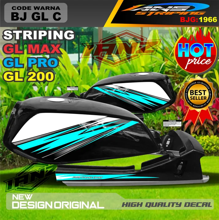 Stiker Striping Motor Gl New Desain Stiker Gl Max Gl Pro Gl 100