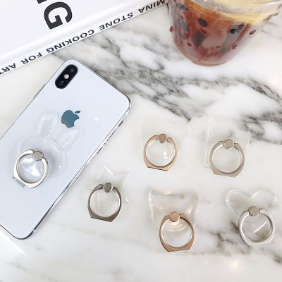 High Quality Clear Phone Ring Holder Socket Smartphone Universal Support Phone Grip for iPhone Samsung Xiaomi Car Phone Holder Ring Grip