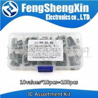 10values X10pcs=100pcs 24C02 24C04 24C08 24C16 24C32 24C64 NE555 UC3842 UC3843 UC3845  EEPROM KIT IC whit Box WATTY Electronics