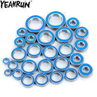 YEAHRUN 27PCS Rubber Sealed Bearing Kit for 110 Traxxas Maxx 4S &amp; 89076-4 RC Crawler Car Blue Bearing Upgrade Parts