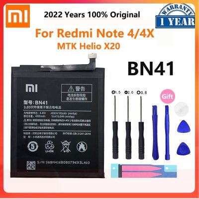 Xiao Mi Original Phone Battery 4100mAh BN41 Note4 Note4X For Xiaomi Redmi Note 4 / Hongmi Note 4X MTK Helio X20 Mobile Phone