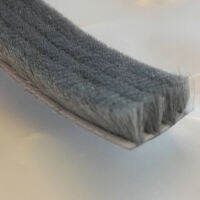 ประตูหน้าต่าง Self-Adhesive Seal Brush Weather Strip สำหรับเลื่อน Sash Draught Excluder ปะเก็น20X11Mm 20X8Mm 10M สีเทา