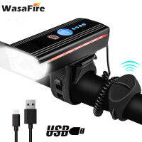 WasaFire Smart Induction Bicycle Light USB Rechargeable Bike Front Light with Horn 4 Modes LED MTB Lamp Cycling Speaker Headlamp