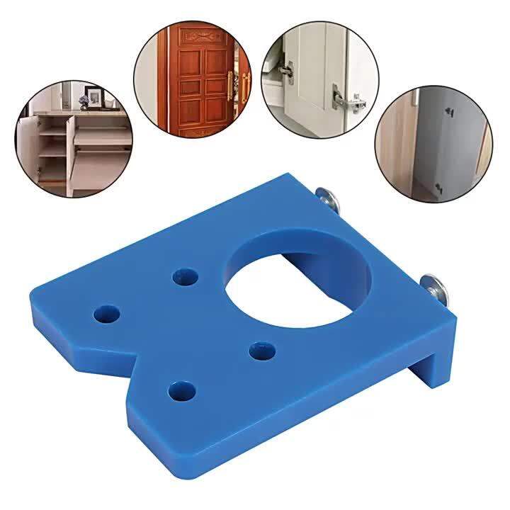 U50 35mm Hinge Hole Jig Drill Guide Set DIY Woodworking Door Hole