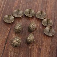 ▽☢ 20Pcs Antique Flower Nail Decorative Upholstery Tacks Jewelry Gift Wood Box Door Sofa Furniture Tack Stud Pushpin 19x15mm