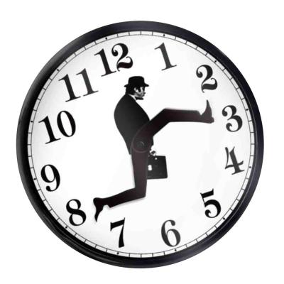 Wall Clock Comedy Inspired Wall Clock Novelty Creative Wall Watch for Home Office Decor Funny Walking Silent Clock