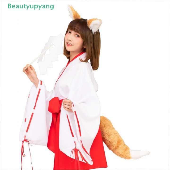 beautyupyang-หน้ากากคอสเพลย์-รูปหางสุนัขจิ้งจอก-หมาป่า-หูแมว-สไตล์โลลิต้า
