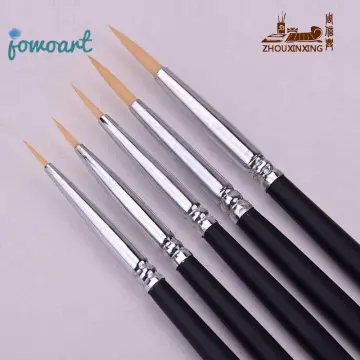 5Pcs/Set Fine Thin Hook Line Nylon Pen Paint Brush Drawing