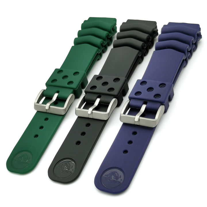 นาฬิกาดำน้ำ-strap18mm-20มม-22มม-สายซิลิโคนกันน้ำสำหรับ-seiko-skx007สายรัดข้อมือเล่นกีฬาอุปกรณ์เสริมสายรัดข้อมือ