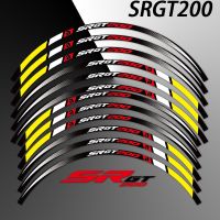 ขายร้อนสำหรับ Aprilia SRGT200 SR GT 200ล้อรถจักรยานยนต์สติกเกอร์แต่งล้อมอเตอร์ไซค์แถบสะท้อนแสงรูปลอกกันน้ำอุปกรณ์เทป