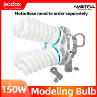 Godox 150W E27 5500K Continuous ligh Modeling Lamp Bulb Video Lighting Bulb For Godox TL-4  TL-5