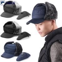 FEECE Warm Cotton Plush Windproof Fur Earflap Hat Thick Balaclava Cap Winter Bomber Hat