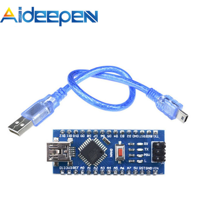 Aideepen Ch340g Nano V30 Atmega328p Au Usb 16m 5v Micro Controller Board For Arduino Lazada 4745