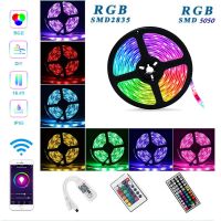 【cw】 24/44 key WIFI luces Led Strip SMD 5050 2835 12V RGB Lights Waterproof Flexible Neon lamp 5M 10M 15M 30/60LEDs/m 5 meters / roll ！