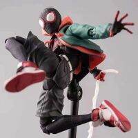 Aa มาร์เวลสไปเดอร์แมน: ฟิกเกอร์ Into The Spider-Verse ไมล์หุ่นพลาสติก PVC โมเดลอะนิเมะ Sv แอคชั่นสไปเดอร์แมนไมล์ของเล่นสะสม