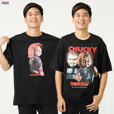 2023เสื้อยืดใหม่👕🛒 Universal Studios Chucky - เสื้อเชิ้ตผู้ชาย Universal Studios Chucky ผ้าฝ้าย 100%