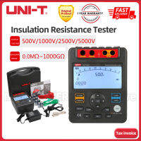 (UNI-T Original)UNI-T UT513เครื่องทดสอบความต้านทานฉนวนมิเตอร์วัดทางไฟฟ้าAC DCโวลต์มิเตอร์5000Vช่วงอัตโนมัติดิจิตอลMegohmmeterที่ทดสอบไฮโกรมิเตอร์