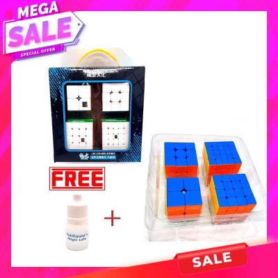 รูบิค ยกชุด เซต สุดคุ้ม New MoYu gift set box รูบิค 2x2 3x3 4x4 5x5 ของแท้ รูบิคชุดของขวัญ เล่นสนุกไม่มีป็อป antipop สินค้ารับประกัน รูบิก .บิด. Rubik