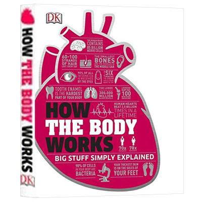 DK Encyclopedia of human body English original how the body works English Visual illustrations popular science books hardcover original English books