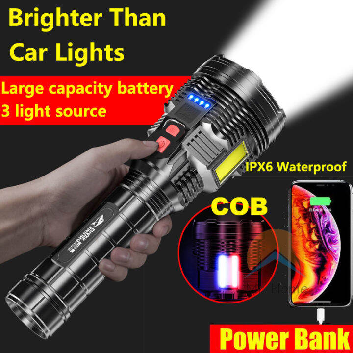 high-power-glare-flashlight-usb-rechargeable-super-bright-long-shot-torch-with-6-modes-for-outdoor-camping