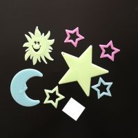 10Pcs 3D Stars Glow In Dark Luminous Fluorescent Plastic Wall Sticker Home Decor Decal Wallpaper Decorative Special Festivel