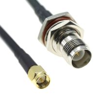 20CM 30CM 50CM 100CM 1M 2M 3M SMA male Plug to RP-TNC Female Bulkhead connector RG58 RF Coaxial Cable Antenn Wifi jumper Coax Electrical Connectors