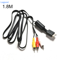 ?【Lowest price】Legend Multi OUT AV CORD Video/Audio CABLE 3 RCA FLAT สำหรับ PlayStation PS PS2 PS3