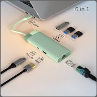 Type-C ยูเอสบีฮับยูเอสบี3.0/RJ45ยูเอสบีฮับยูเอสบีอะแดปเตอร์ Usb ตัวแยก Usb Macbook อุปกรณ์เสริม Usb ฮับ Pc สำหรับ Lenovo Macbook 13 15 Air